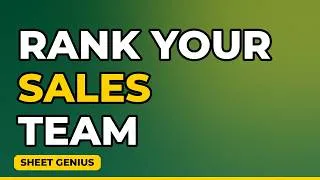 Thumbnail: Rank Your Sales Team — RANK Formula #shorts