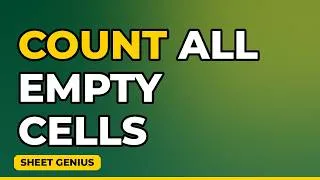 Thumbnail: Count All Empty Cells Instantly — COUNTBLANK Formula #shorts