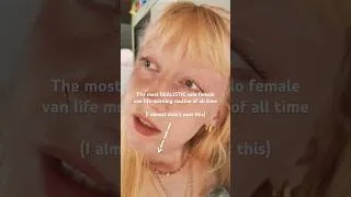 Thumbnail: REALISTIC Van Life Morning Routine of a Solo Female 👀 #solofemalevanlife #vanlife #offgrid