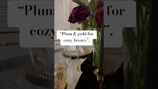 Thumbnail: Dining Room Decor💜 #modernluxury #diningroomdecor #homedecor #apartmentliving #gold #black #purple
