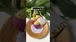 Thumbnail: Mini sweet potatoes 😋 Full tutorial on my channel! #crochet #diy #craft
