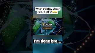 Thumbnail: When the raw super fails in DBFZ: #shorts