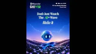 Thumbnail: The Agentic AI Era is Here | Join Shiprocket SHIVIR 2026 in Mumbai