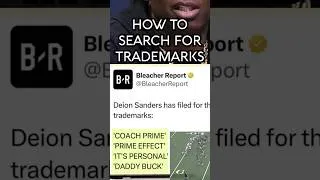 Thumbnail: TRADEMARK ALERT🚨 Deion Sanders Files Coach Prime TM: How to Search Trademark w USPTO 4 Amazon Merch