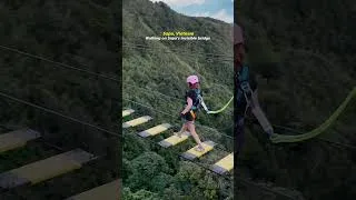 Thumbnail: Walking on Sapa’s “Invisible” Bridge 😳🌿 | #vietnam  #shorts