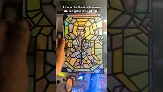 Thumbnail: Gordon Freeman Stained Glass IN REAL LIFE!? #halflife #gaming #art #gordonfreeman #valve