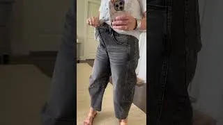 Thumbnail: Vintage wash barrel leg denim - so comfortable!