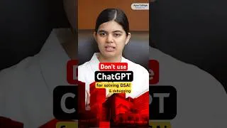 Thumbnail: Why he believes NOT to use ChatGPT for debugging & solving DSA problems? #coding #placement