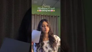 Thumbnail: easy and cute birthday card 😍 #shorts
