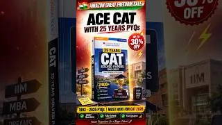 Thumbnail: Crack CAT 2026 with 25 Years of PYQs! 🎯 (UP TO 30% OFF)