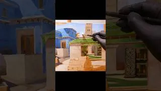 Thumbnail: Painting Sky from CS2 Mirage #oilpainting #counterstrike #artwork