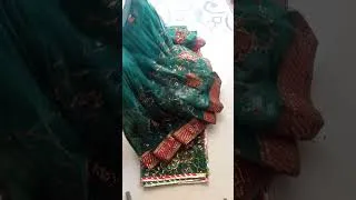 Thumbnail: yugaljodi poshak / radhakrishna dress making #shrijidesigner #greenposhak #netposhak #dressfromsaree
