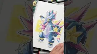 Thumbnail: Designing a POKÉMON from my BULK CARDS!! 👀🎨 #artchallenge