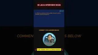 Thumbnail: 30 Java Interview MCQs  #javadeveloper