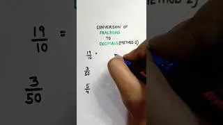 Thumbnail: Fractions to Decimals | How to convert Fraction to decimal #shorts #maths #education #reasoning