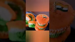Thumbnail: 1 minute Tiranga Cupcake. Microwave Tricolour cake #shorts #recipe #food #tiranga #easyrecipe #fyp