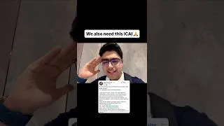 Thumbnail: We need this change soon! #icai #castudents #cafoundation #cainter #cafinal @icai