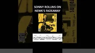 Thumbnail: Lick Of The Day 13 - Sonny Rollins on "Newk's Fadeaway" #jazz #transcription #lickoftheday #music