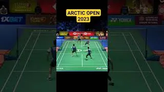 Thumbnail: Trick Shot Hendra Setiawan/Mohammad Ahsan #arcticopen2023 #badminton #shorts