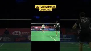 Thumbnail: Backhand Drop Shot Loh Kean Yew  #denmarkopen2023 #shorts #badminton