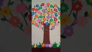 Thumbnail: Classroom Wall decoration ideas/Paper wall design/Hanging craft#youtubeshorts#hanging#craftart#paper