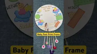 Thumbnail: Baby Foot Print Frame #shorts #babyfootprint #diy #art #viral