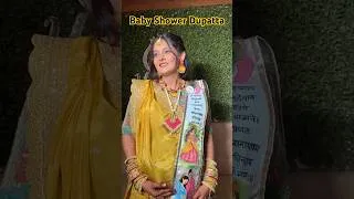 Thumbnail: Baby Shower Dupatta #shorts #art #diy