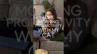 Thumbnail: Some Morning Productivity With My Cat  #booktube #cat #productivity
