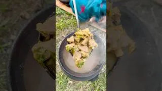 Thumbnail: Mutton Kulambu Cooking in village #shorts