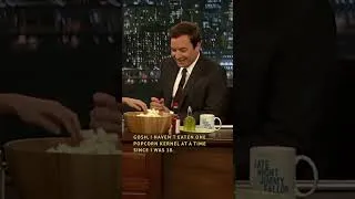 Thumbnail: #SelenaGomez teaches #JimmyFallon how she eats popcorn 🍿
