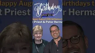 Thumbnail: Happy birthdays to Pat Priest and Peter Hermann