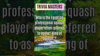 Thumbnail: Who is the Egyptian professional squash player?? #egyptian #squash #shorts