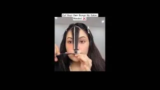 Thumbnail: DIY Bangs Cut! No Salon Needed ❌