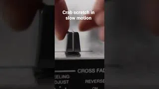 Thumbnail: slow motion crab scratch (3 clicker) #scratching #dj