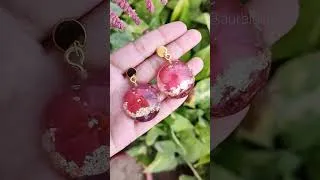Thumbnail: Wp +91 9464050474 for order ❤️ #resinearrings #realflowerjewelry #flowerearrings #jewelrymaking