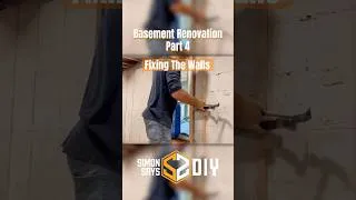 Thumbnail: Basement Renovation Part 4 - Fixing The Walls #simonsaysdiy #diy #basementreno #homeimprovement