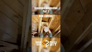 Thumbnail: Basement Renovation Part 3 - New Lighting #simonsaysdiy #diy #basementrenovation #homeimprovement