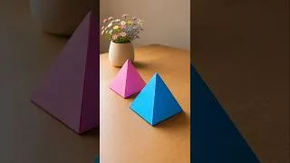 Thumbnail: Paper 3D Pyramid, #crafts, #diy,