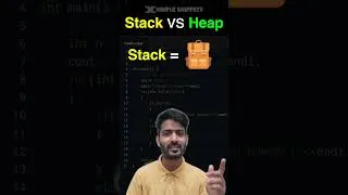 Thumbnail: Stack vs Heap Memory | #memory #stack #heap #dsa