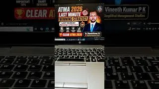 Thumbnail: ATMA 2026 last minute winning strategy|Important tips to clear the subject