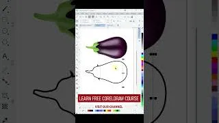 Thumbnail: Don't just type, shape it! CorelDRAW Tutorial 🍆 #typography #coreldraw #shorts