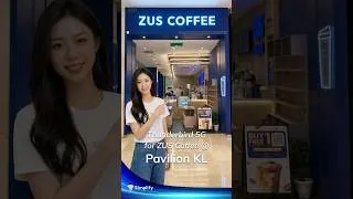 Thumbnail: Now connected at ZUS Coffee, Pavilion KL. Powered by #Thunderbird5G ☕⚡