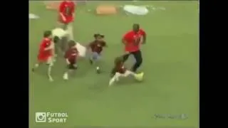 Thumbnail: Paolo Maldini's 5 year old son with the inch perfect tackle on Clarence Seedorf!