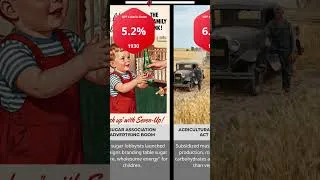 Thumbnail: 100 Years of American Diet #Comparison #Timeline #AmericanDiet #VisceralFat #UltraProcessedFood