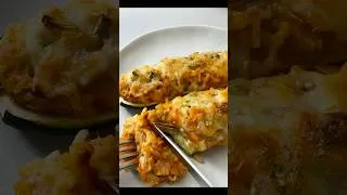 Thumbnail: Kimchi Risotto Stuffed Zucchini Boats 🌿🧀 | Cozy Korean-Italian Fusion