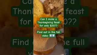Thumbnail: Can I make a #Thanksgiving feast for only $20?? #extrmemebudget