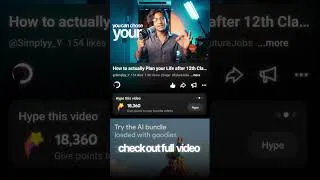 Thumbnail: How to actually Plan your Life after 12th Class #after10th #love #after12th