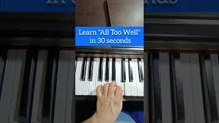 Thumbnail: Learn 'All too well' in 30 seconds!