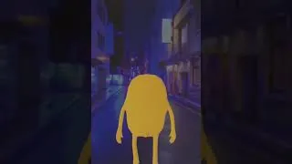 Thumbnail: ☂️ Jake from "Adventure Time" walking in Tokyo #lofi #chill #animated #relax