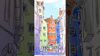 Thumbnail: Urban Sketching A German Town!